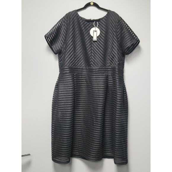 Boohoo Full Skirted Prom Midi Dress Women's 24 Black NWT Plus Boutique Lined Net - Picture 4 of 14